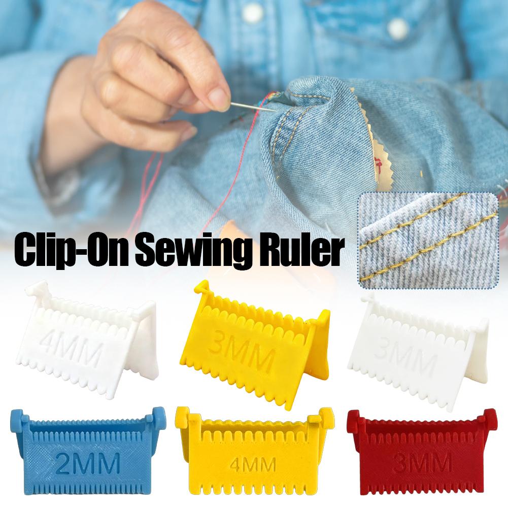 Embroidery On Leather - Clip-On Sewing Ruler 2/3/4MM Seam Allowance