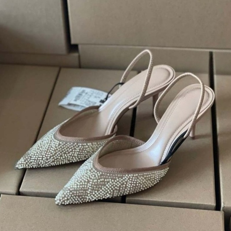 Embroidery Beads - Autumn Luxury Women Dress Pumps Mesh