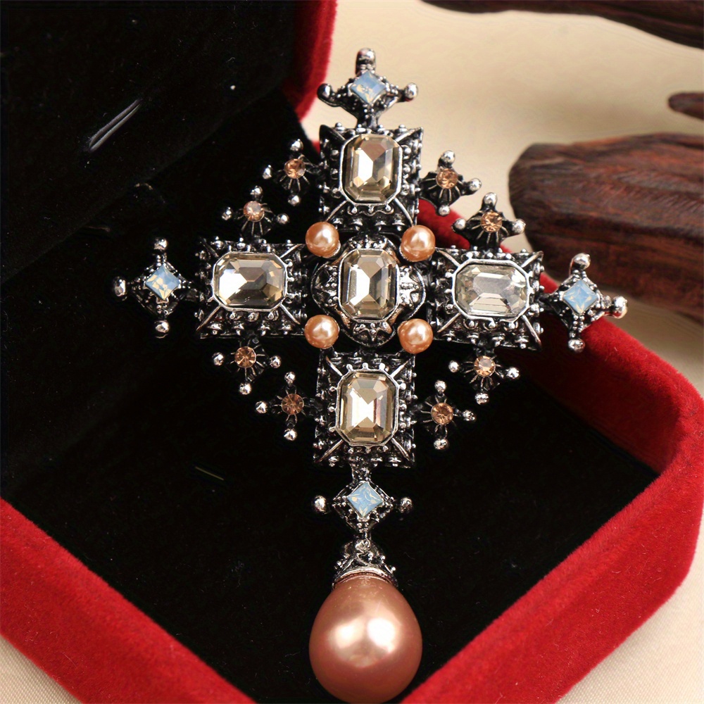 Embroidery Icon - Baroque Luxury Beautiful Cross Tassel Shiny