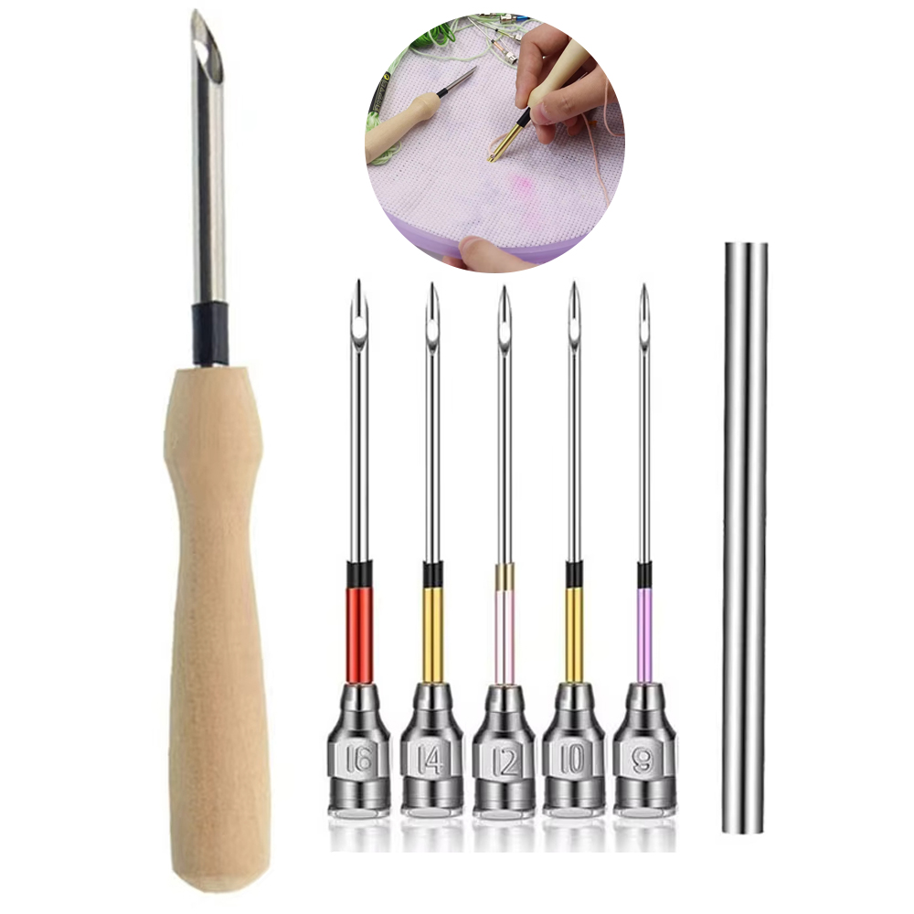 1set Punch Needle Tool Kit Emb - đánh giá và giá Punch Needle Handle