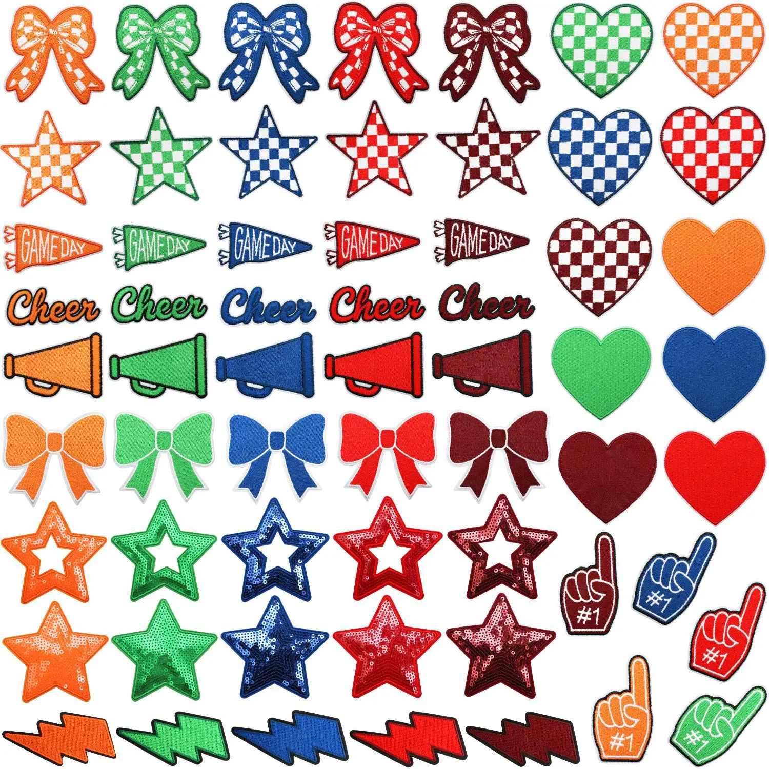 1PCS Tricolor Love Star Embroi - đánh giá và giá Embroidery Design Love