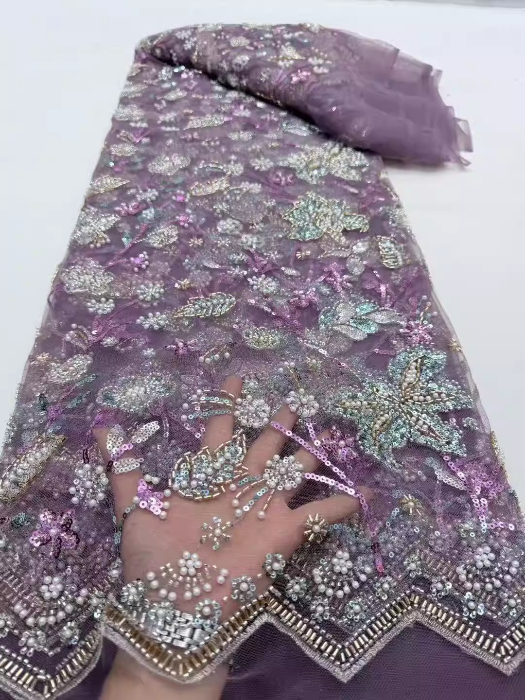 5yard Sequin bead tube embroid - đánh giá và giá Embroidery Beads
