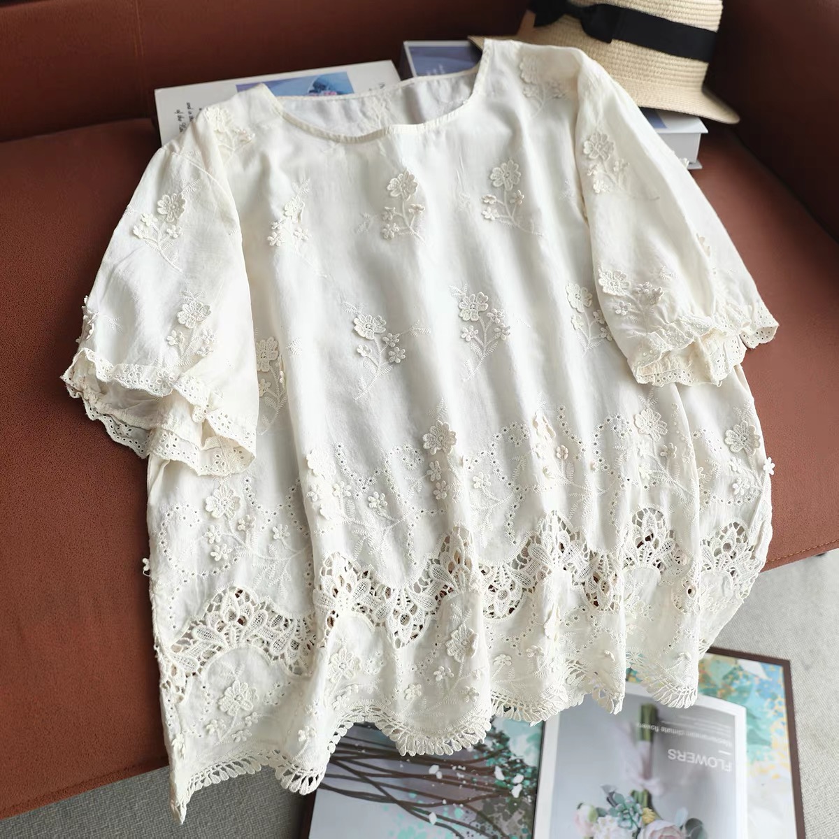 2026 Women Vintage White Cotto - đánh giá và giá Embroidery Eyelet