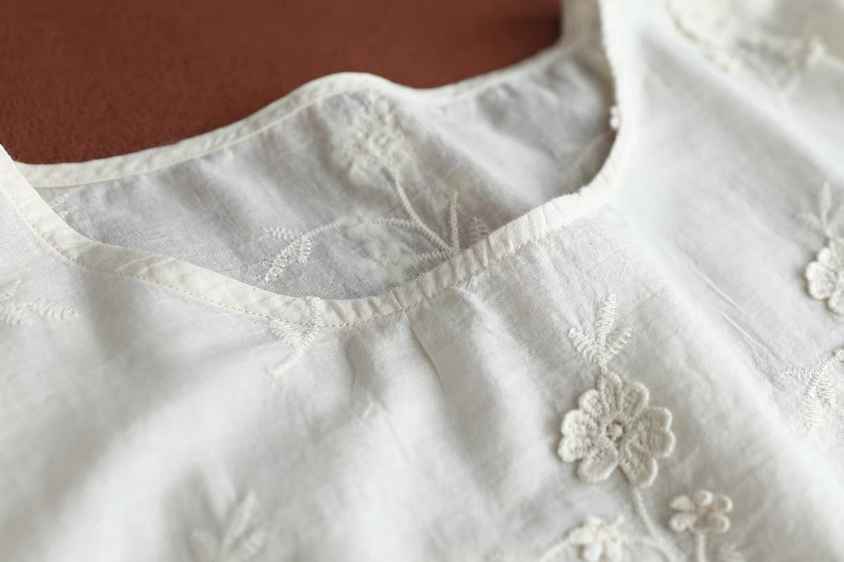 2026 Women Vintage White Cotto - đánh giá và giá Embroidery Eyelet