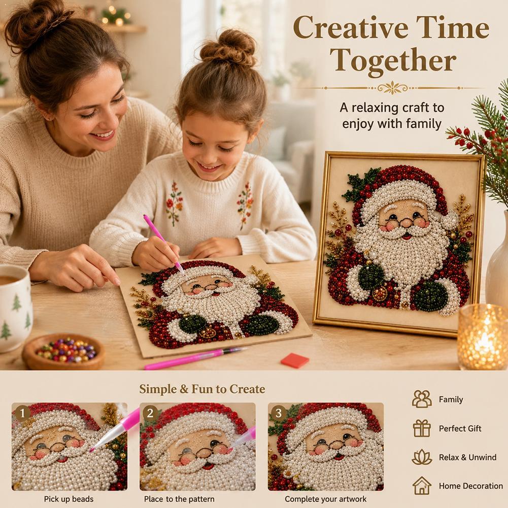 Christmas Santa Claus Pearl Ar - đánh giá và giá Embroidery Beads