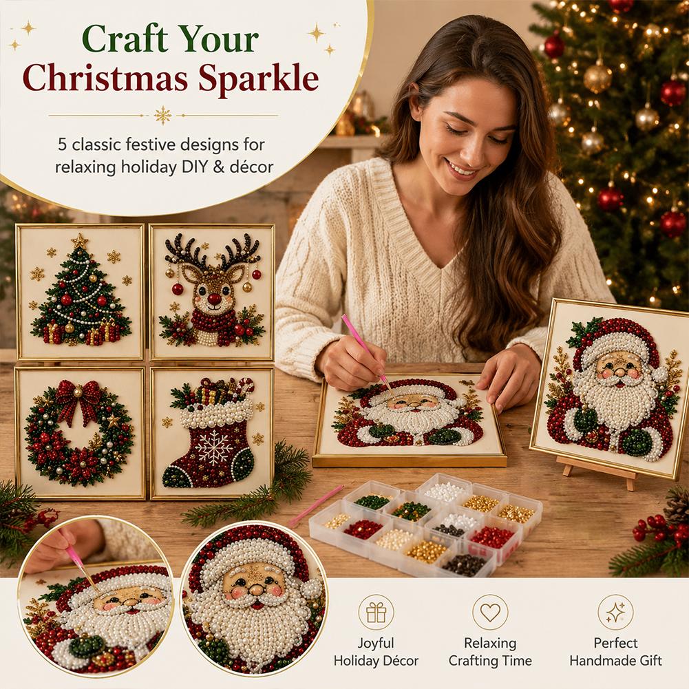 Christmas Santa Claus Pearl Ar - đánh giá và giá Embroidery Beads