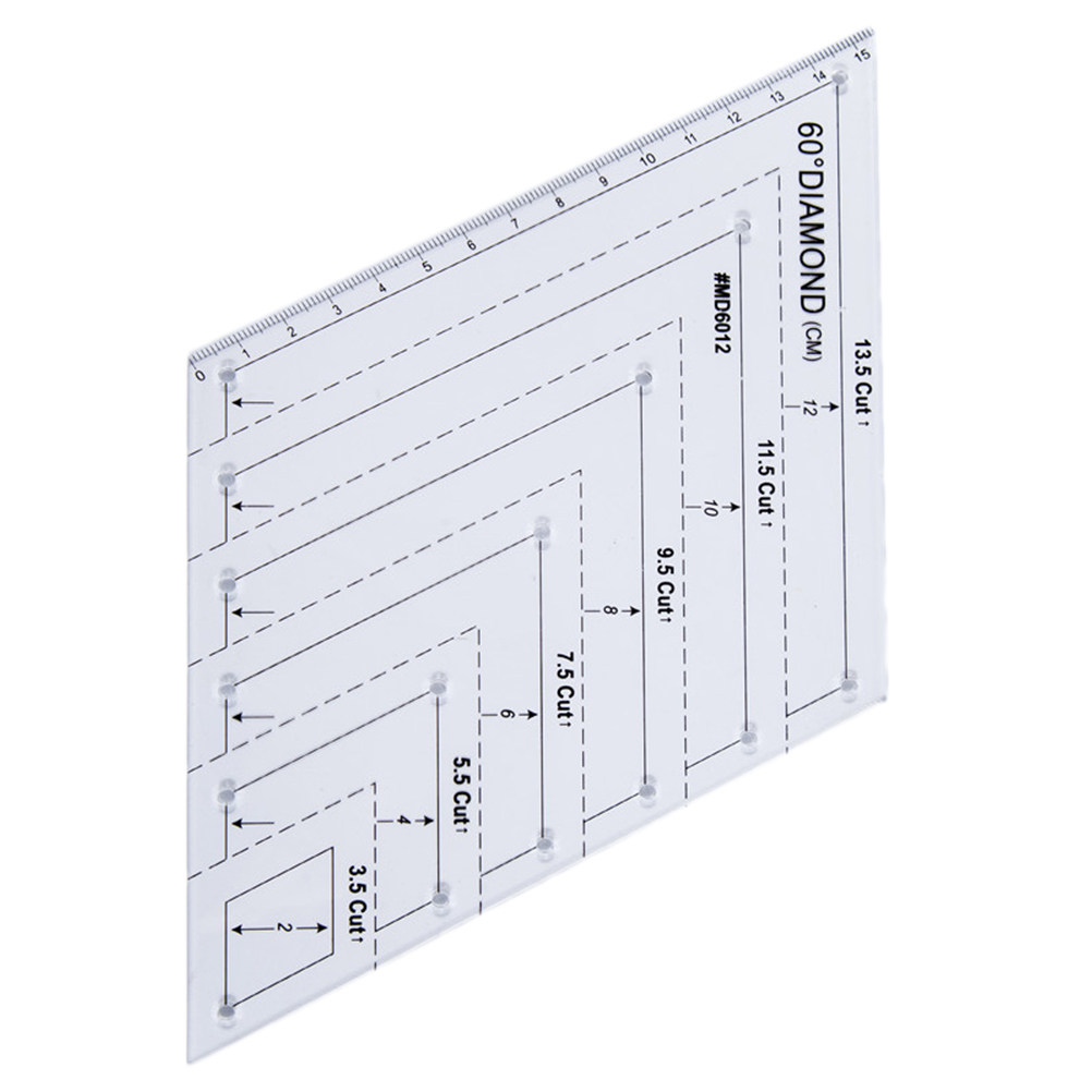 Acrylic Quilting Ruler 60 Degr - đánh giá và giá Embroidery Quilting