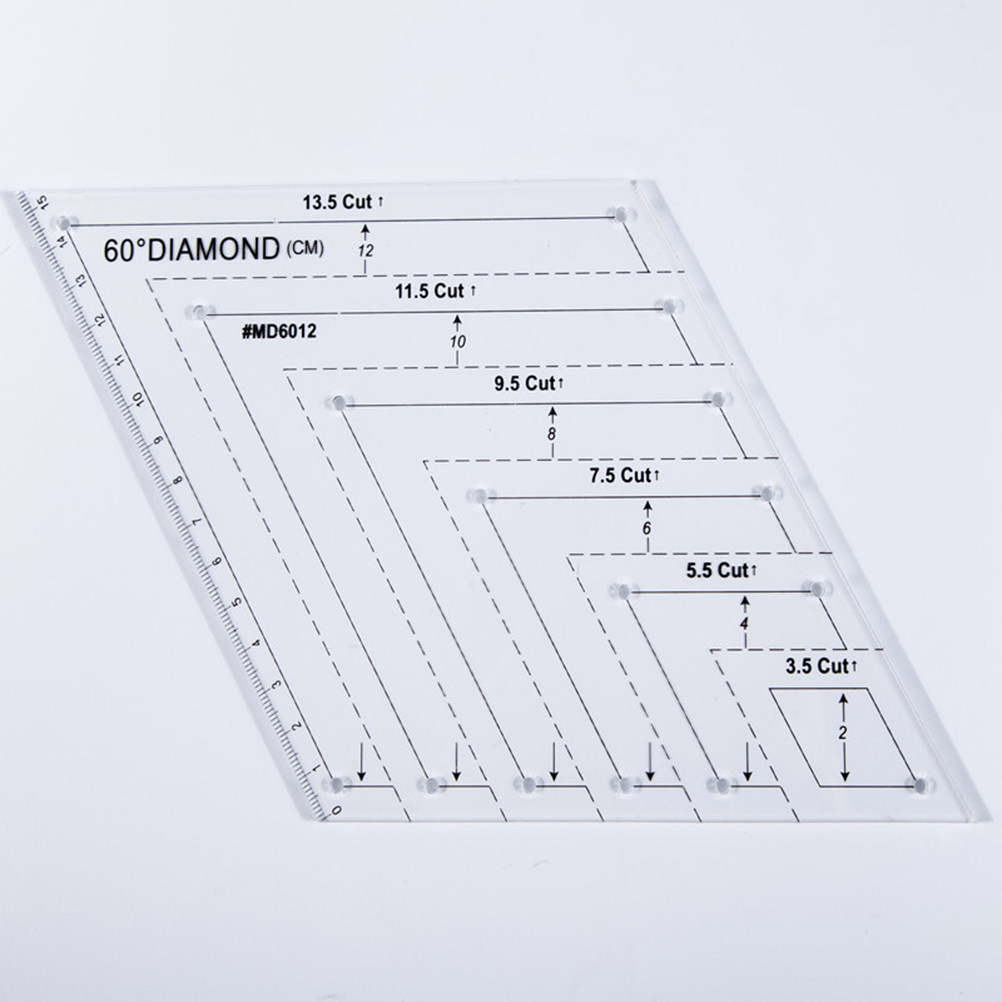 Acrylic Quilting Ruler 60 Degr - đánh giá và giá Embroidery Quilting