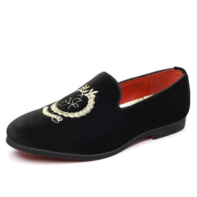 Luxury Designer Loafers Suede  - đánh giá và giá Embroidery On Leather