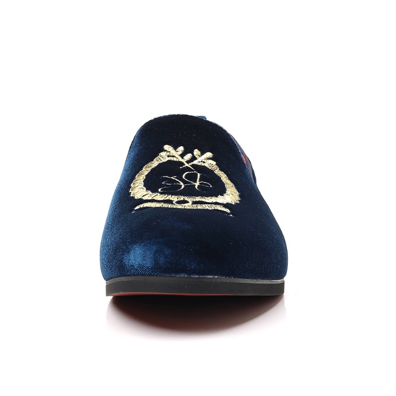 Luxury Designer Loafers Suede  - đánh giá và giá Embroidery On Leather