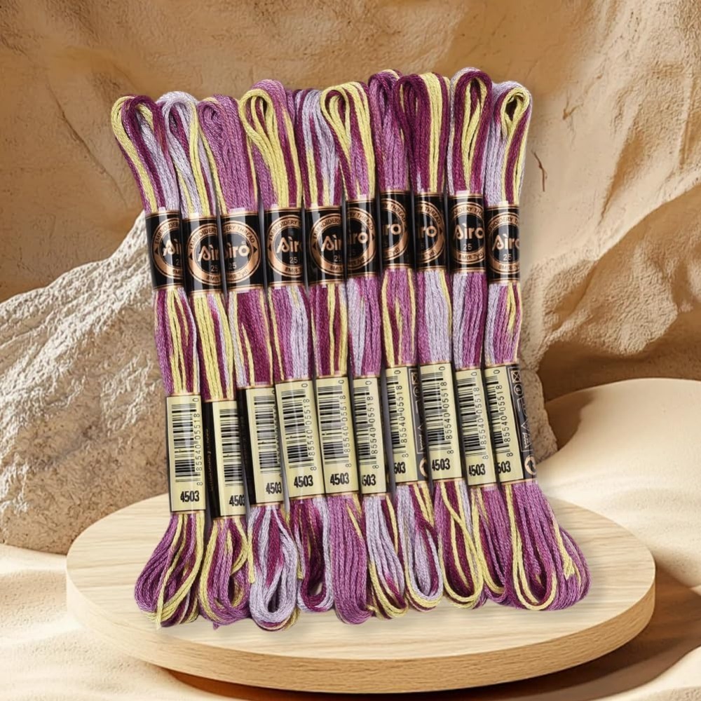 6 Strands Purple Variegated Em - đánh giá và giá Embroidery Threads
