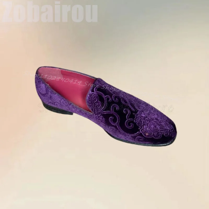 Purple Embroidery Design Suede - đánh giá và giá Embroidery On Leather