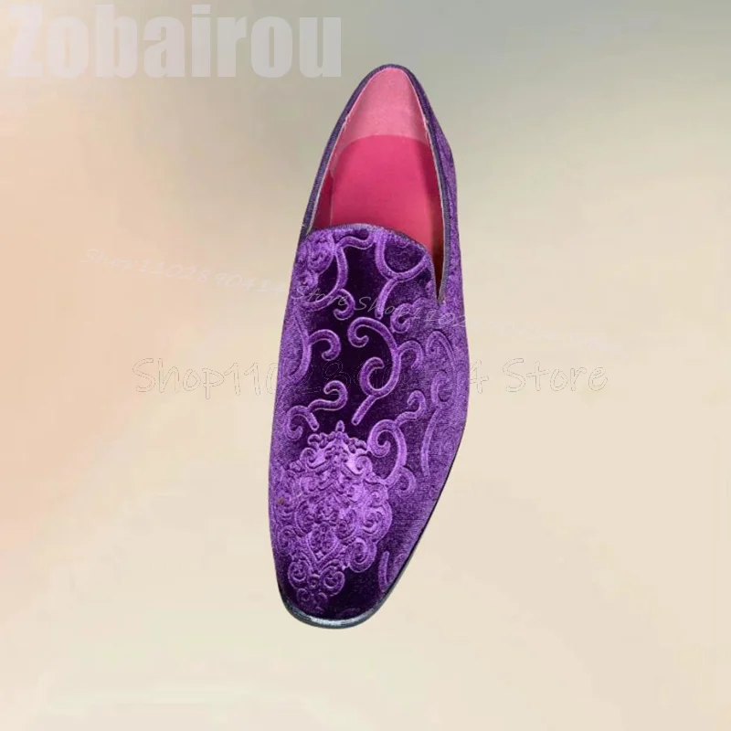Purple Embroidery Design Suede - đánh giá và giá Embroidery On Leather