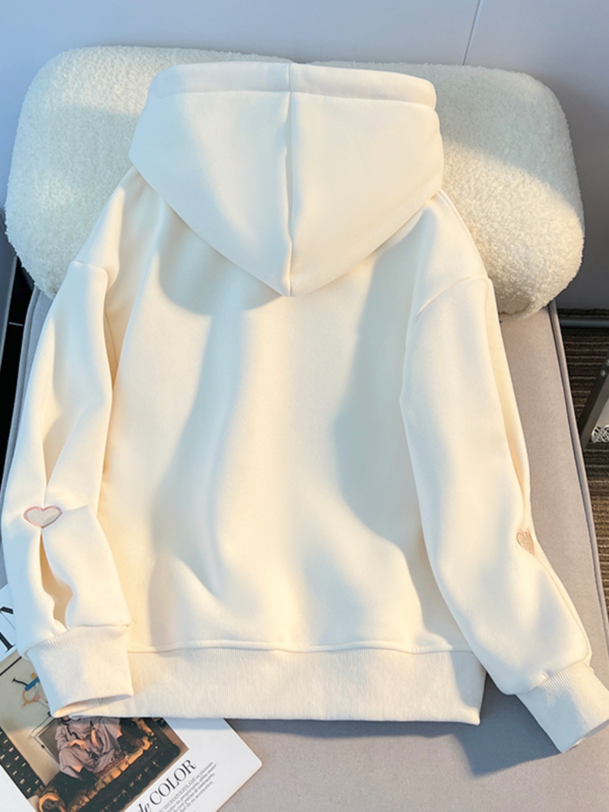 Thickened Hoodie Sweatshirt Gi - đánh giá và giá Embroidery Design Love