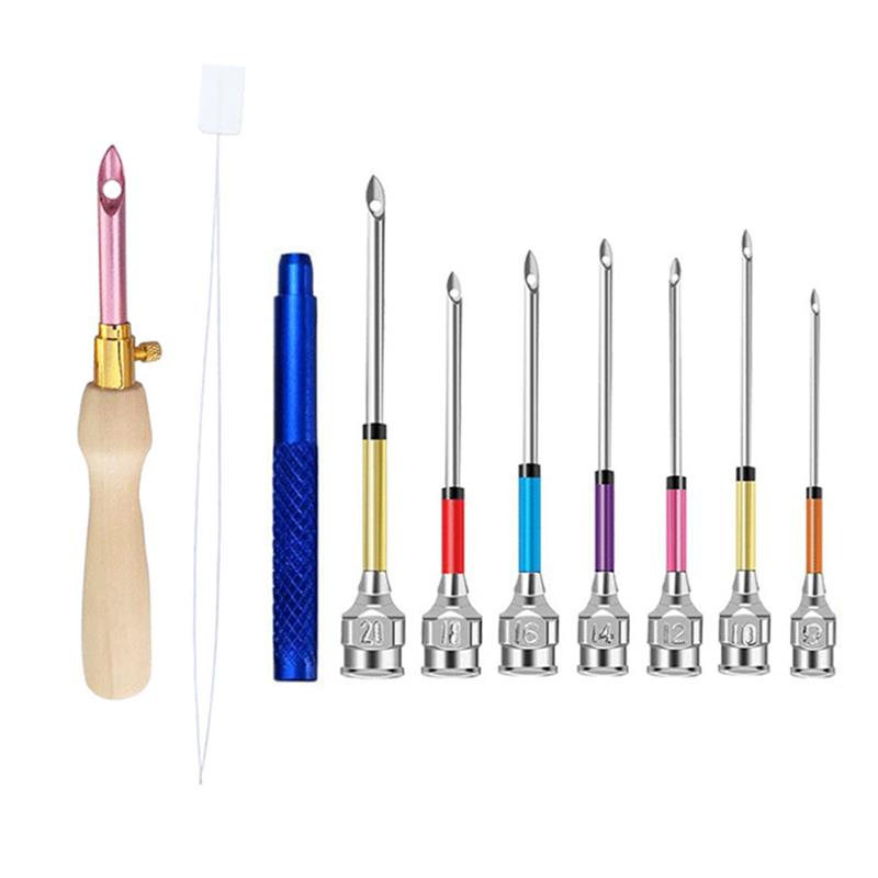 1-17 Chiếc Đục Lỗ Kim Bộ Dụng  - đánh giá và giá Punch Needle Handle