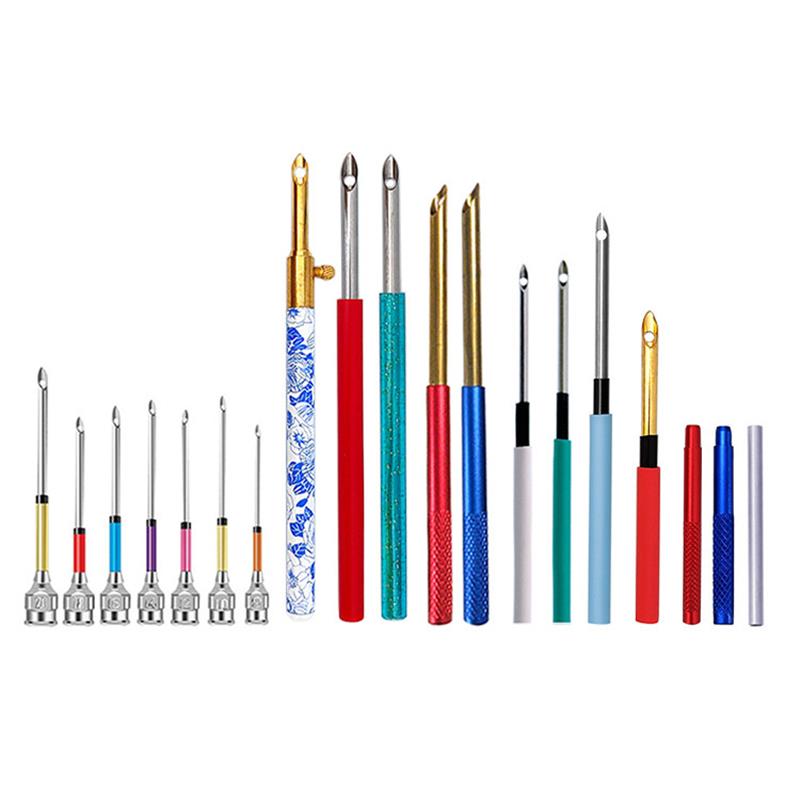 1-17 Chiếc Đục Lỗ Kim Bộ Dụng  - đánh giá và giá Punch Needle Handle