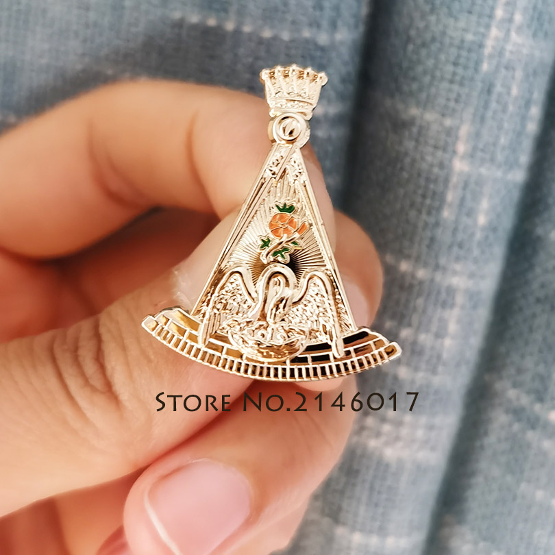 2 Chiếc Hội Tam Điểm Lapel Pin - đánh giá và giá Embroidery Icon