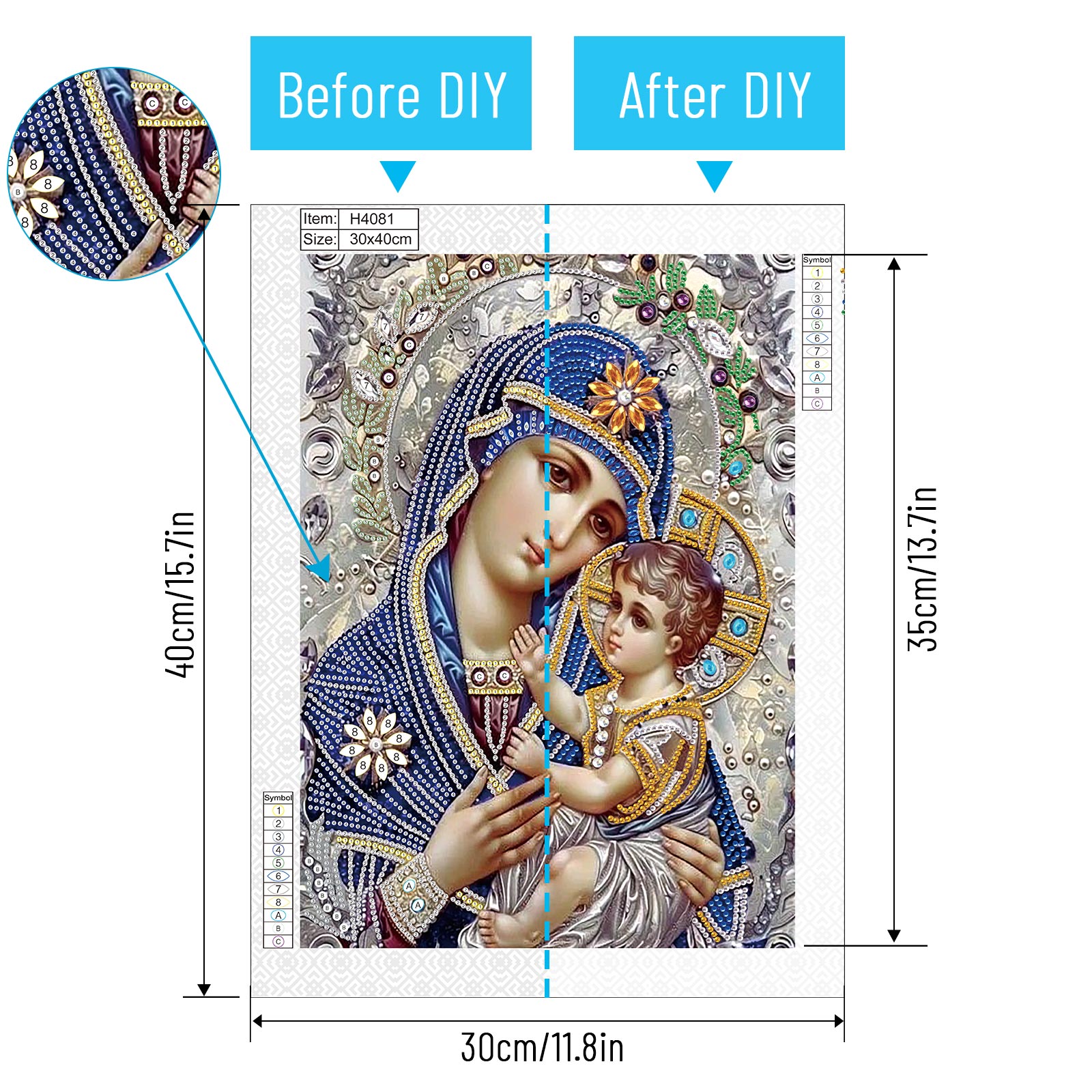 Special Shape Diamond Art Pain - đánh giá và giá Embroidery Icon