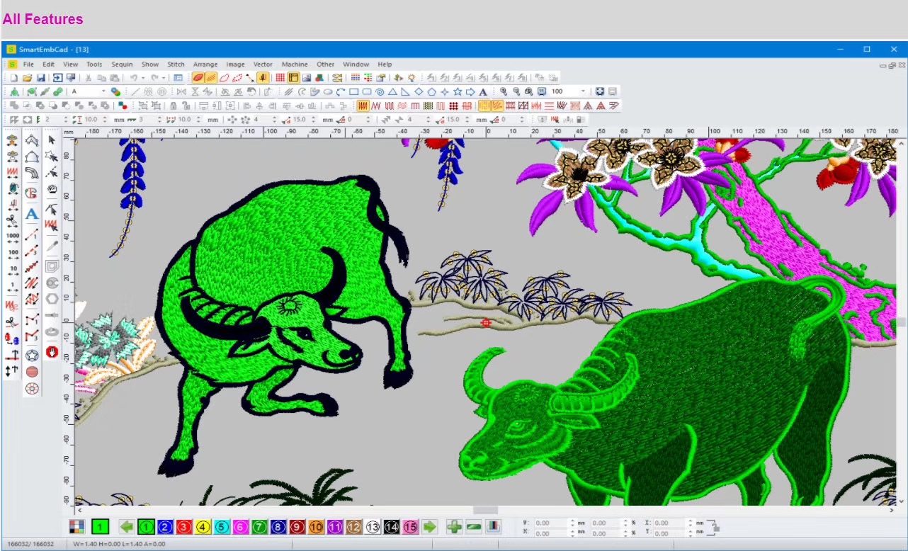 Digitizing Software Vectorizat - đánh giá và giá Embroidery Vector