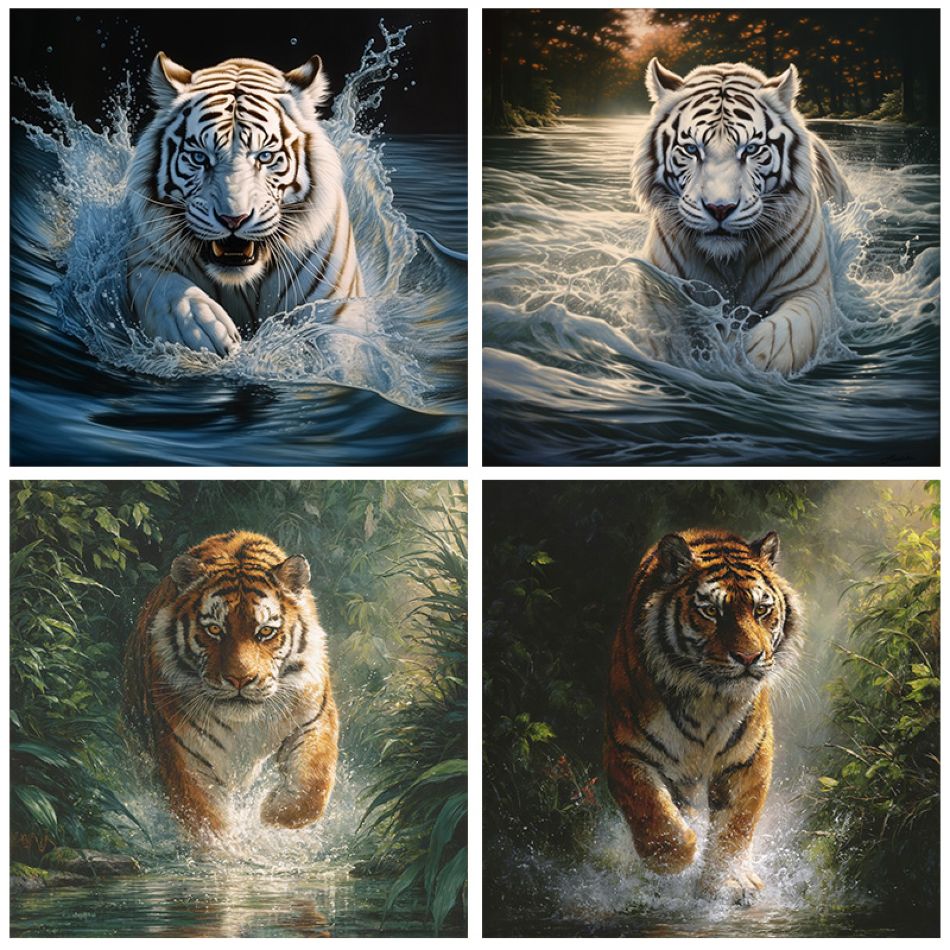 CHENISTORY Tiger Diamond Paint - đánh giá và giá Embroidery Ideas For Bags