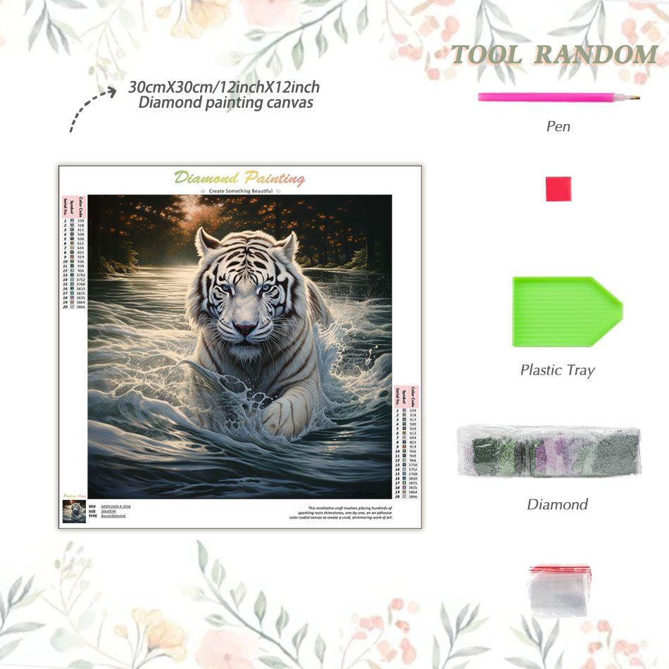 CHENISTORY Tiger Diamond Paint - đánh giá và giá Embroidery Ideas For Bags