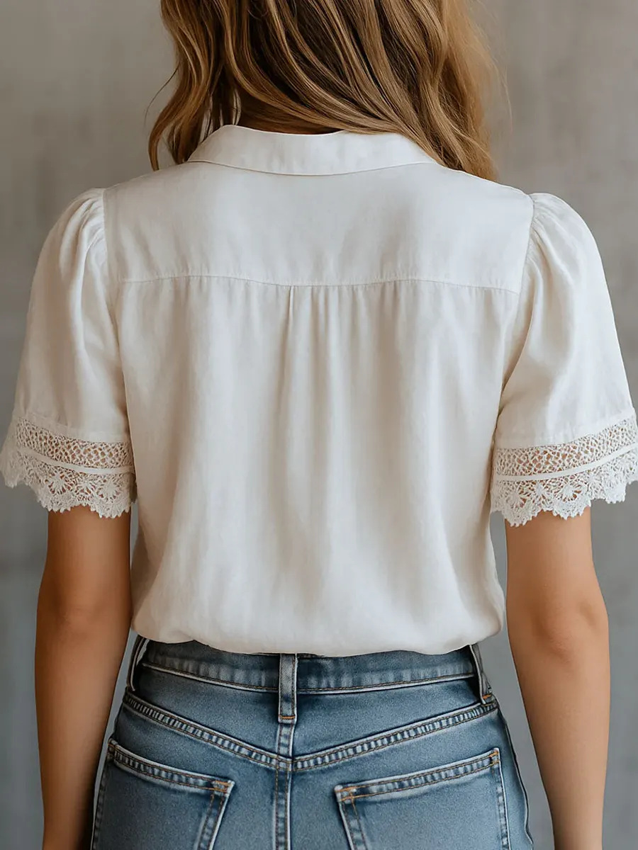 Elegant Women's Shirts Casual  - đánh giá và giá Embroidery Online