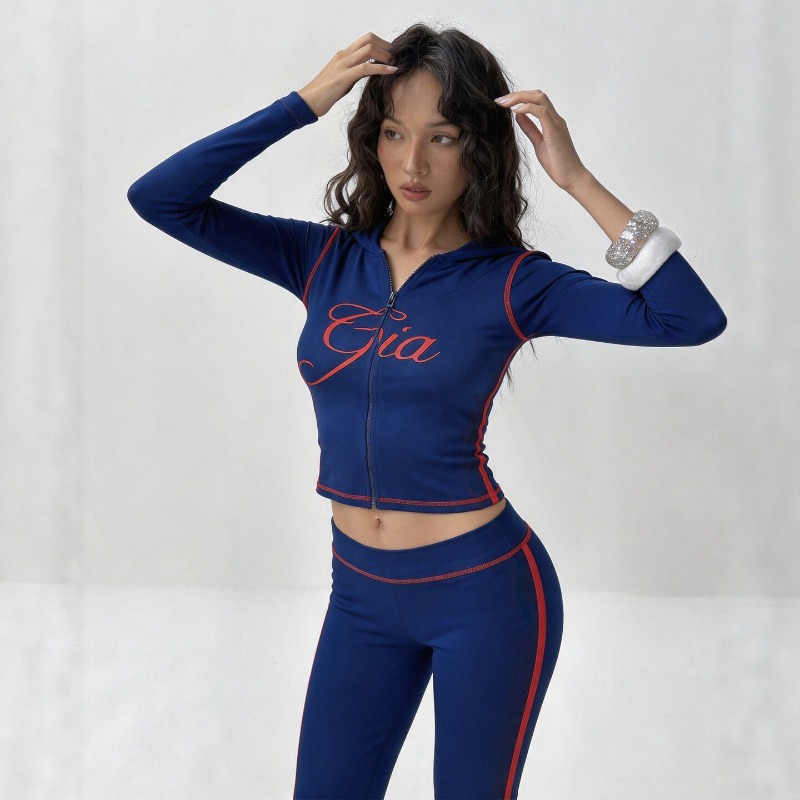 Women Letter‑Print 2‑Piece Tra - đánh giá và giá Embroidery Online