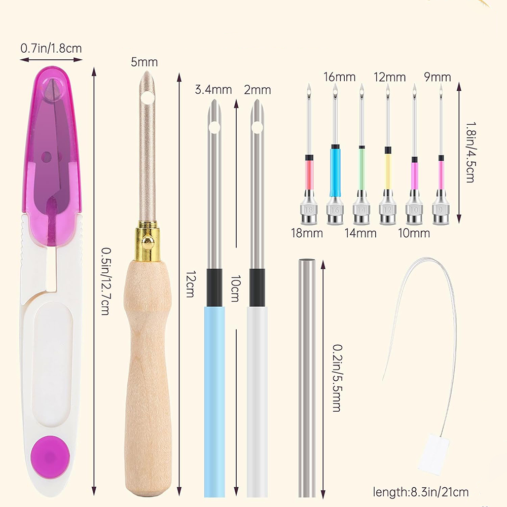 13Pcs Punch Needle Kit Adjusta - đánh giá và giá Punch Needle Handle