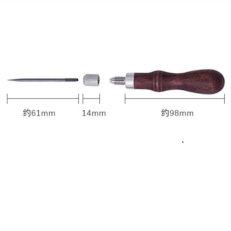 4-in-1 Leather Punch Awl Set w - đánh giá và giá Punch Needle Handle