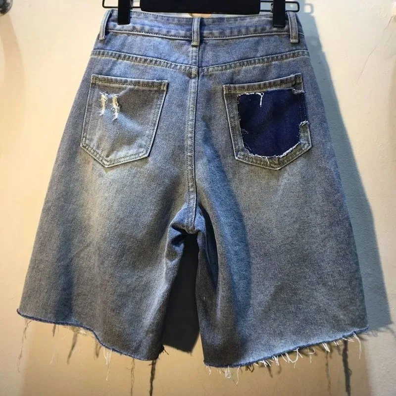 2025 Summer Short Pants High W - đánh giá và giá Embroidery Jeans Sakura