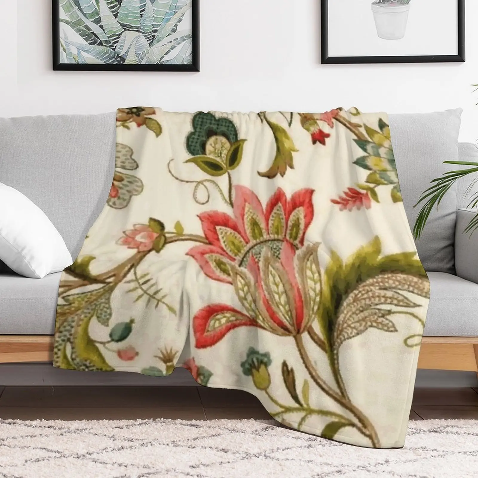 Jacobean Floral Crewel Embroid - đánh giá và giá Embroidery Vector