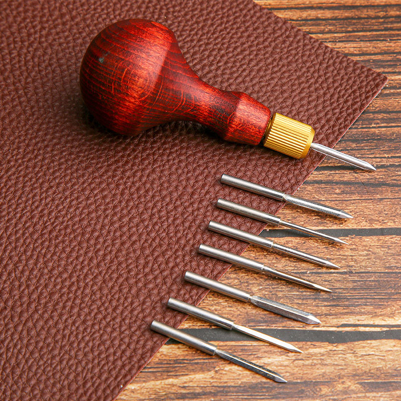 1Set DIY Leather Punch Awl Woo - đánh giá và giá Punch Needle Handle