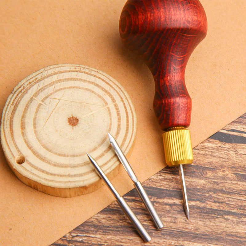 1Set DIY Leather Punch Awl Woo - đánh giá và giá Punch Needle Handle