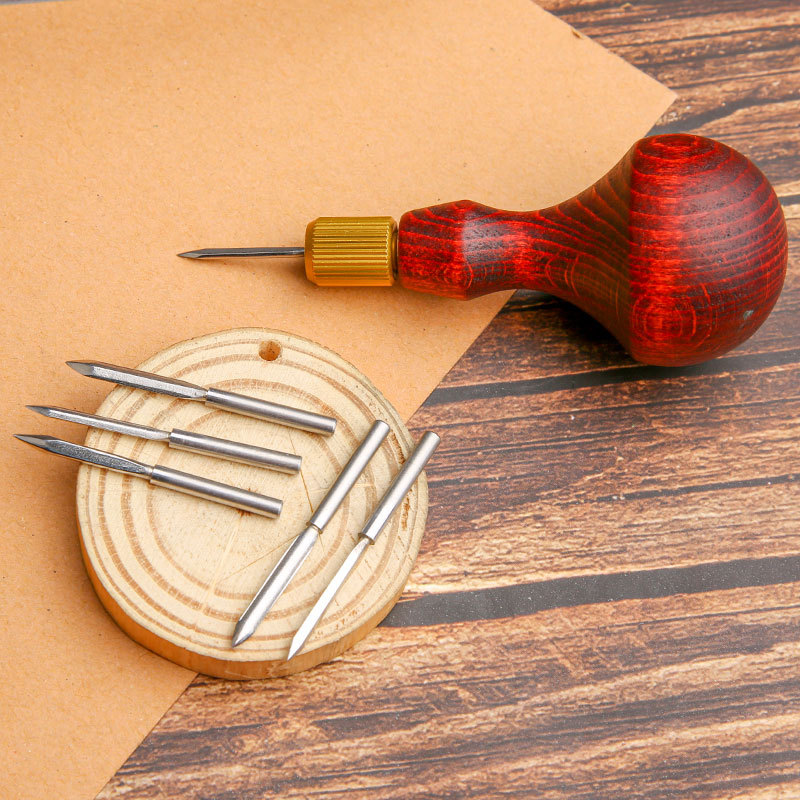 1Set DIY Leather Punch Awl Woo - đánh giá và giá Punch Needle Handle