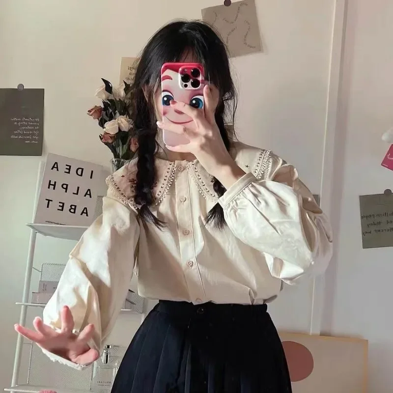 Shirts Women Japan Style Embro - đánh giá và giá Embroidery Design Love