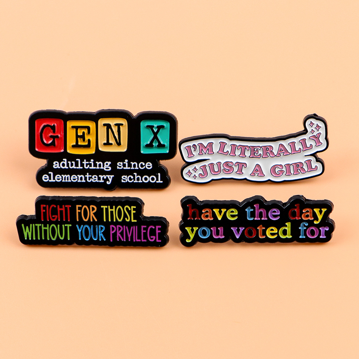 English Quote Brooch Pin Fashi - đánh giá và giá Embroidery Icon