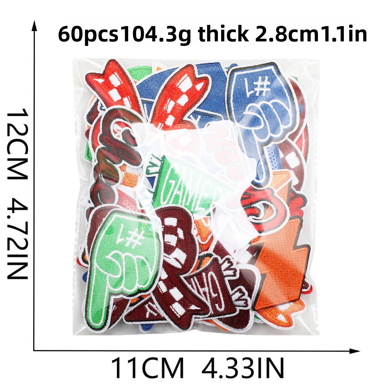 1PCS Red Blue Green Element Lo - đánh giá và giá Embroidery Design Love