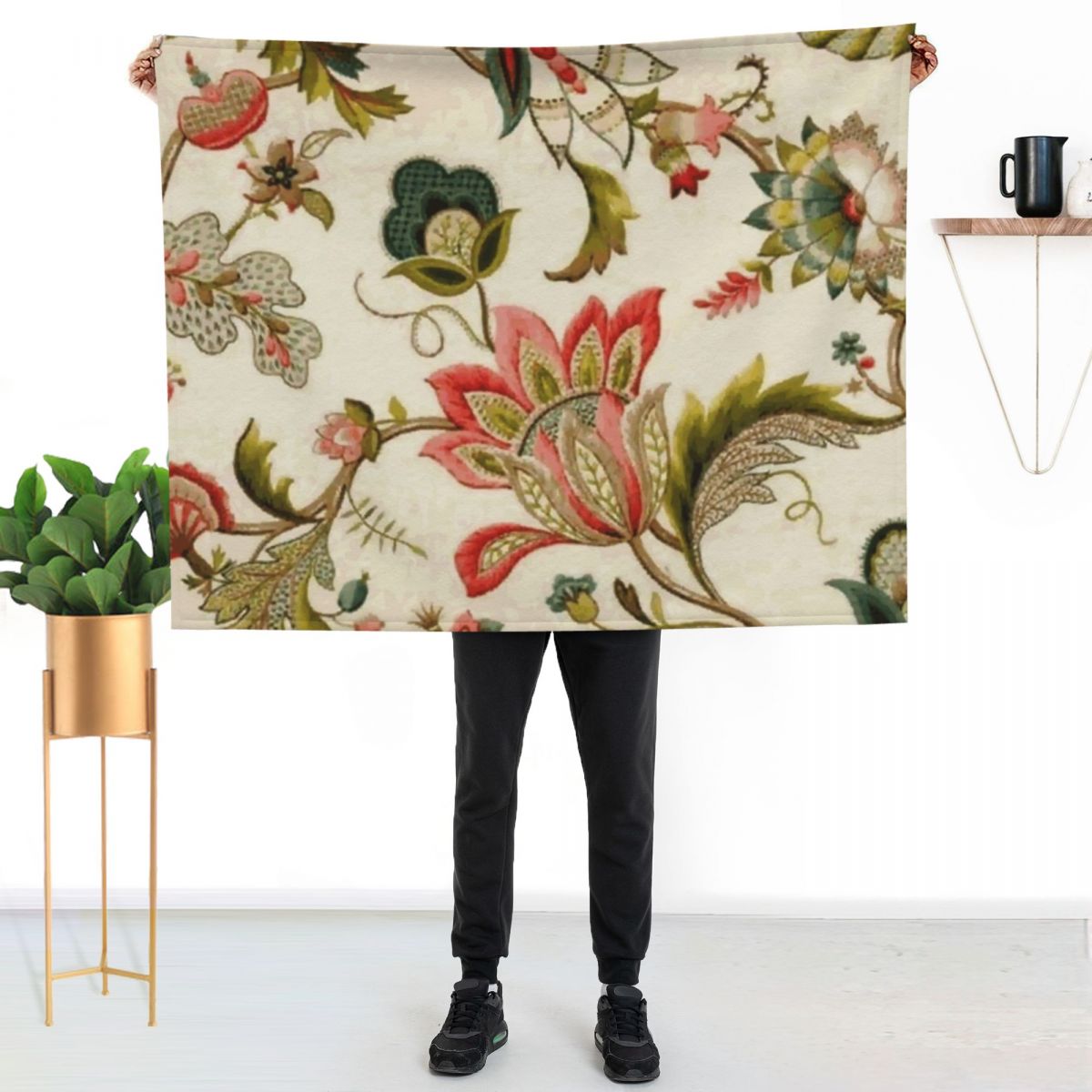Jacobean Floral Crewel Embroid - đánh giá và giá Embroidery Vector