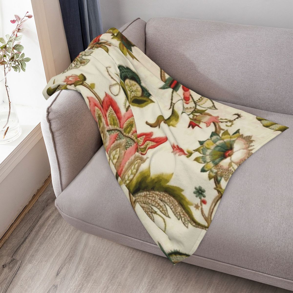 Jacobean Floral Crewel Embroid - đánh giá và giá Embroidery Vector