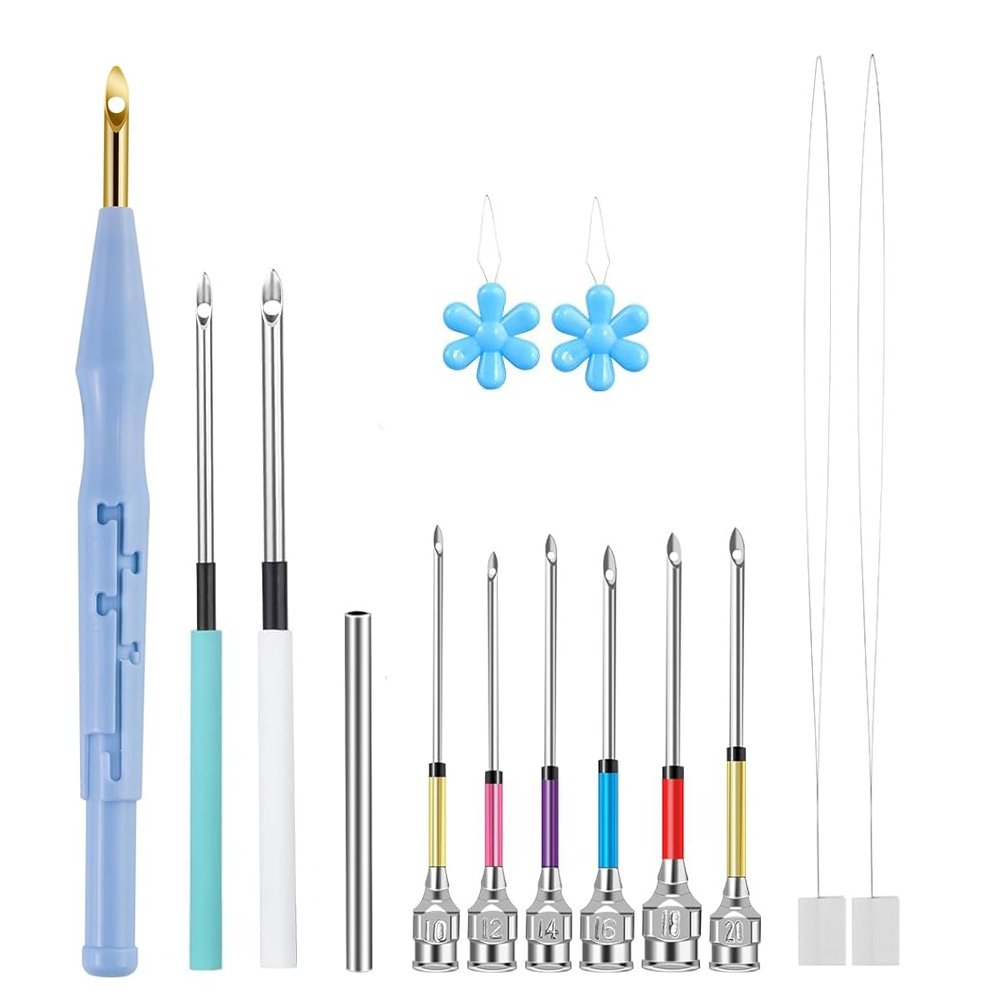 14PCS Punch Needle Set Adjusta - đánh giá và giá Punch Needle Handle