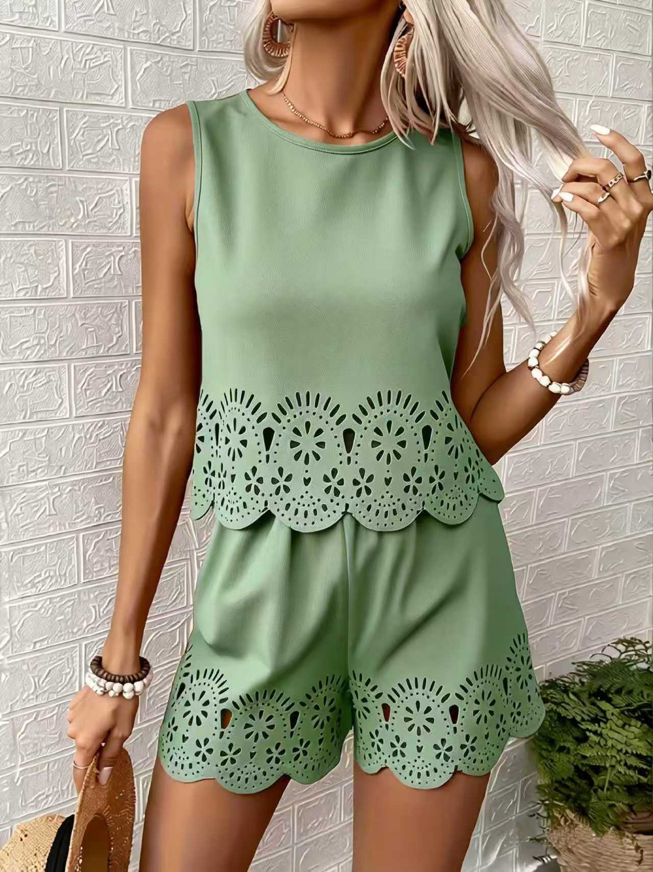 Elegant Casual Shorts Suit Spr - đánh giá và giá Embroidery Uniform