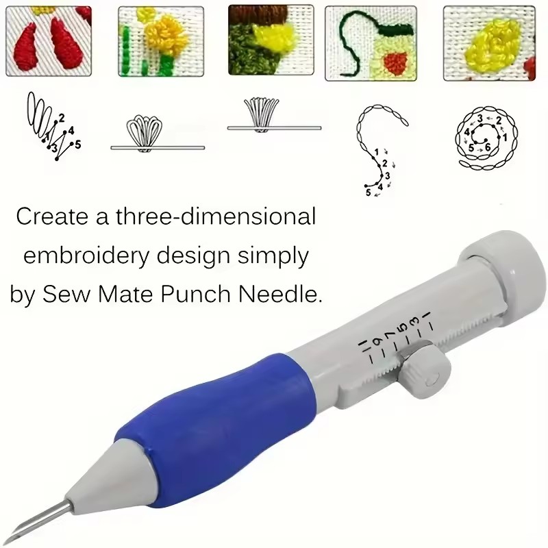 50 Colors Punch Needle Embroid - đánh giá và giá Punch Needle Handle