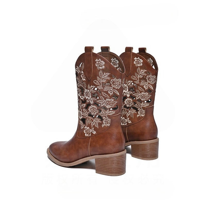 Retro Women Shoes Exquisite Ge - đánh giá và giá Embroidery On Leather