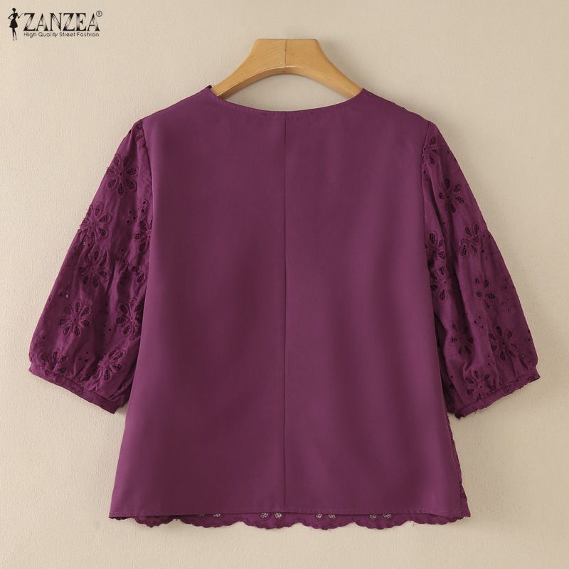 ZANZEA 2026 Eyelet Embroidery  - đánh giá và giá Embroidery Eyelet