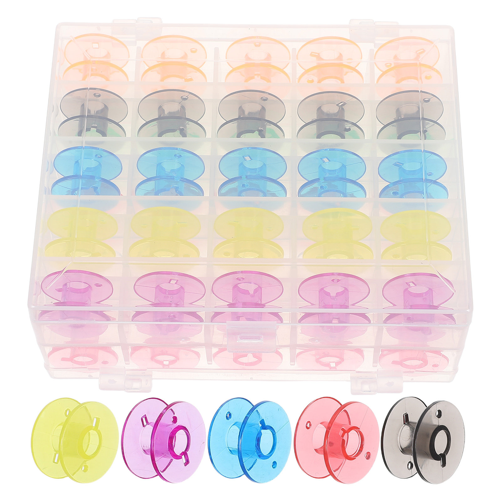 50Pcs Plastic Embroidery Bobbi - đánh giá và giá Embroidery Threads