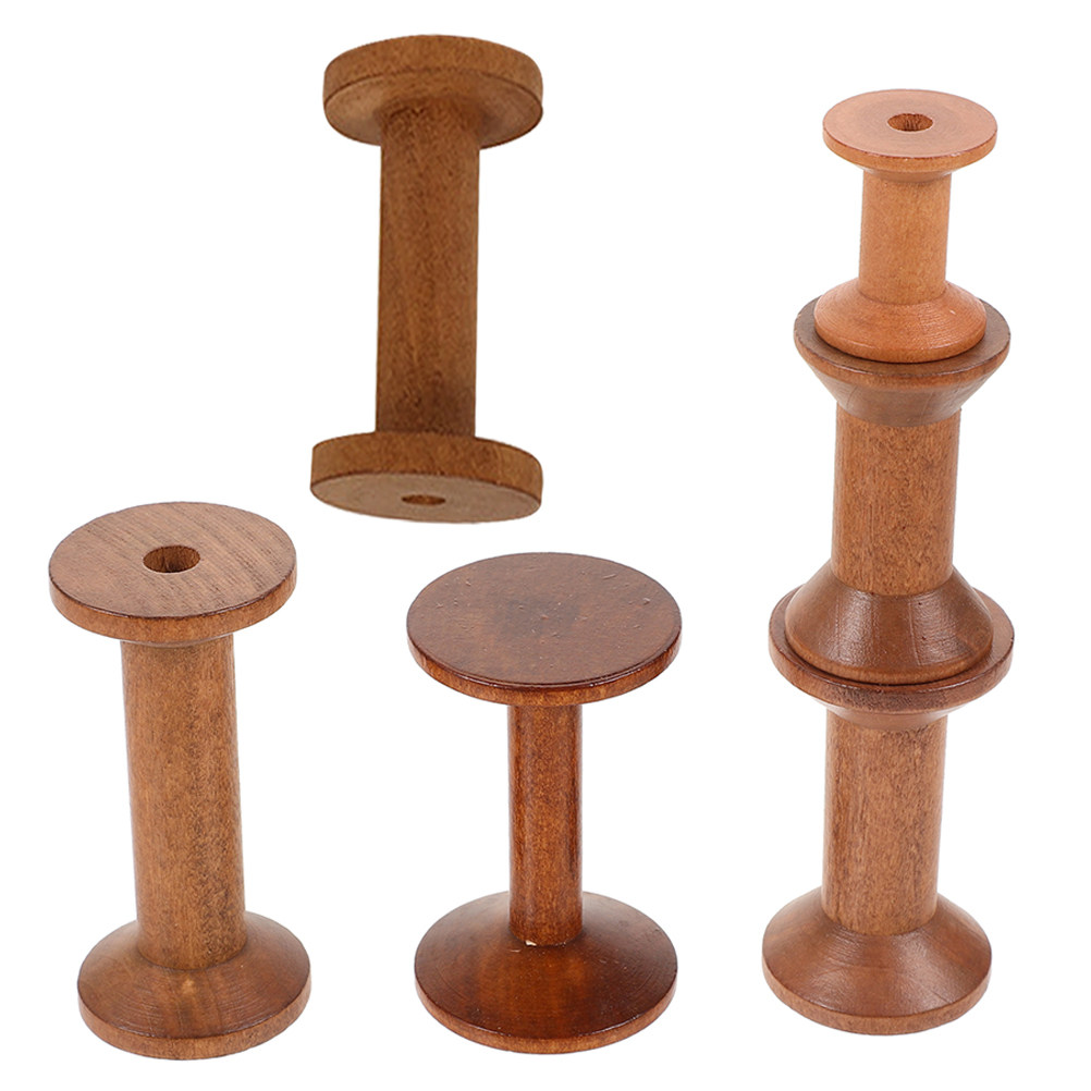 6Pcs Vintage Wooden Thread Spo - đánh giá và giá Embroidery Threads
