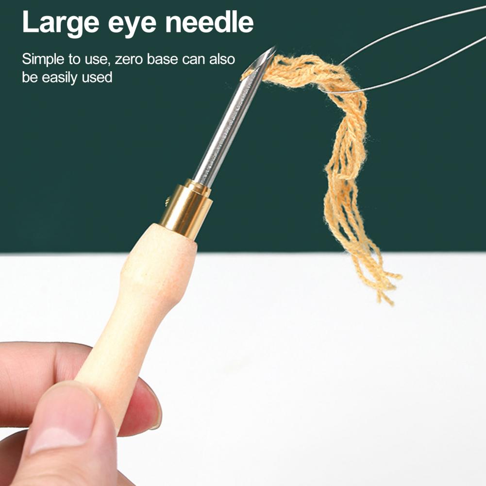 Embroidery Needle Wooden Handl - đánh giá và giá Punch Needle Handle