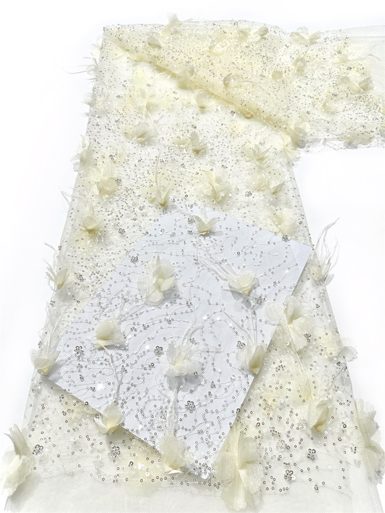 Exquisite High-end Light Luxur - đánh giá và giá Embroidery Net Fabric