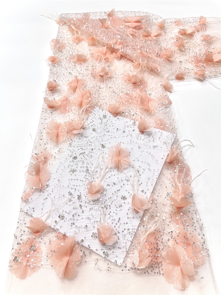 Exquisite High-end Light Luxur - đánh giá và giá Embroidery Net Fabric