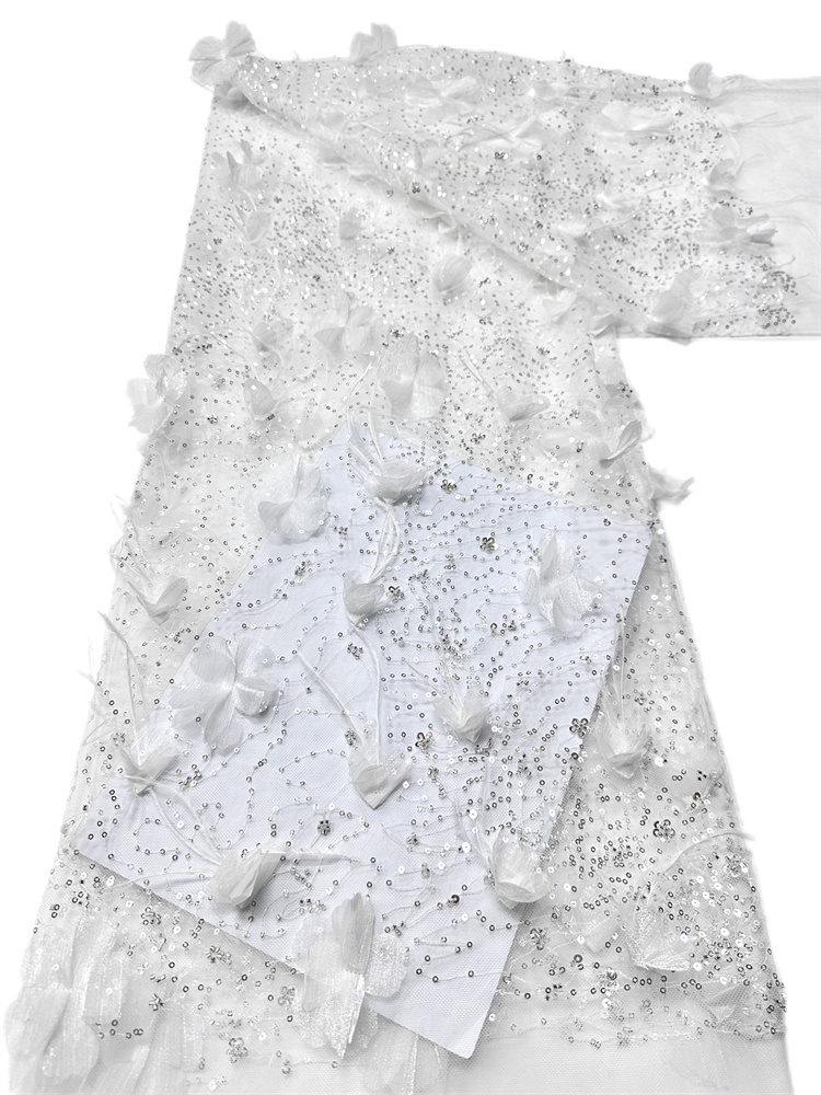 Exquisite High-end Light Luxur - đánh giá và giá Embroidery Net Fabric